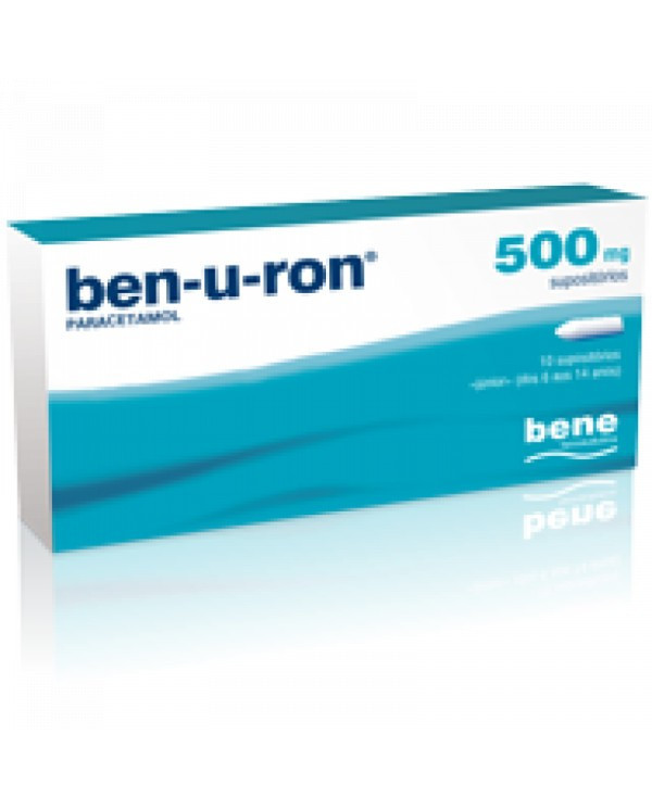 BEN-U-RON 500 MG 10 SUPOSITÓRIOS