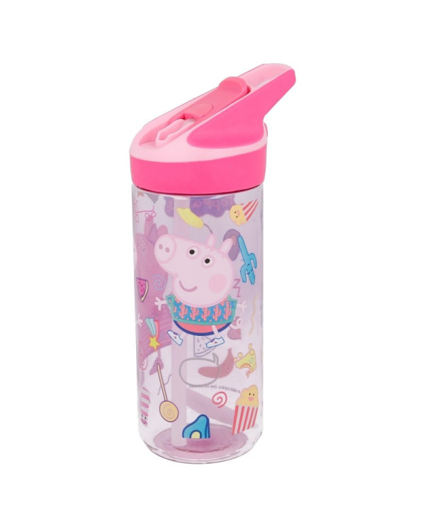 PEPPA PIG GARRAFA COM PALHINHA TRITAN 620 ML