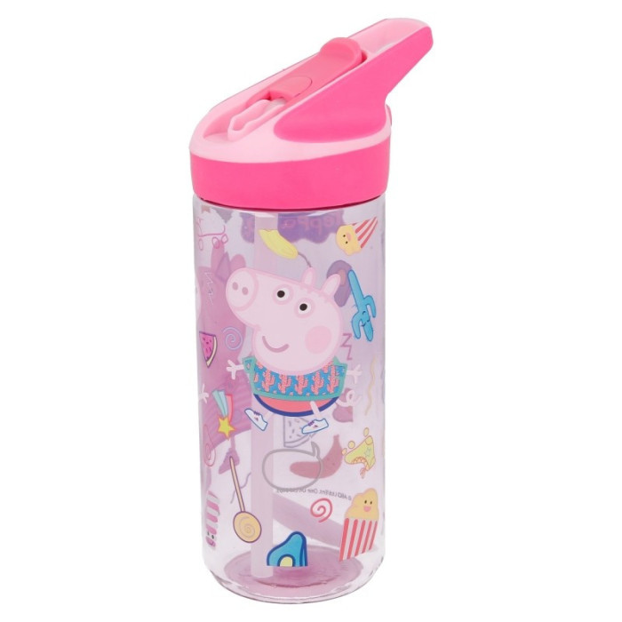 PEPPA PIG GARRAFA COM PALHINHA TRITAN 620 ML