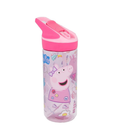 PEPPA PIG GARRAFA COM PALHINHA TRITAN 620 ML