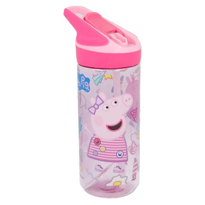 PEPPA PIG GARRAFA COM PALHINHA TRITAN 620 ML