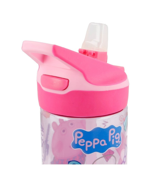 PEPPA PIG GARRAFA COM PALHINHA TRITAN 620 ML