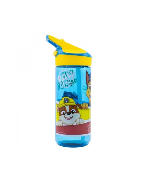 PATRULA PATA GARRAFA COM PALHINHA TRITAN 620 ML