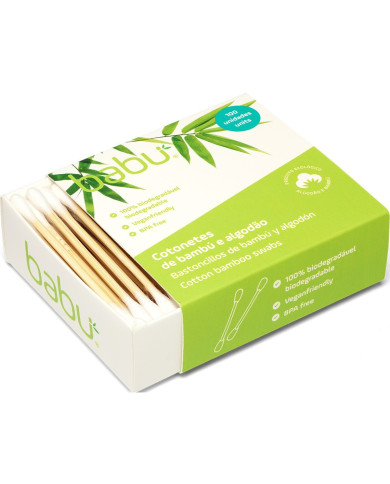 BABU COTONETES BAMBÚ E ALGODÃO 100 UNID