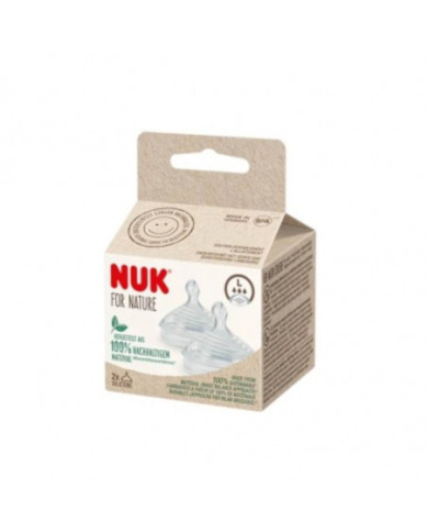 NUK FOR NATURE TETIN SILICONA TALLA L 2UNID