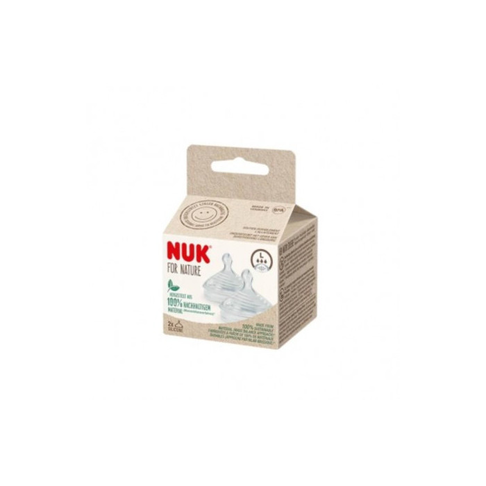 NUK FOR NATURE TETINA SILICONE TAM L 2UNID