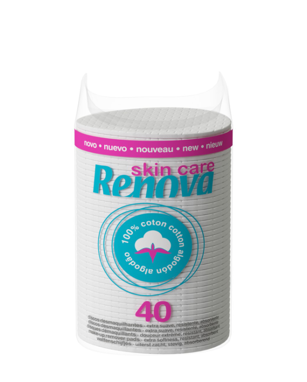 RENOVA SKIN CARE DISCOS ALGODÃO MAXI 40 UNID
