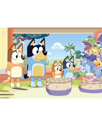 SUPER COLOR BLUEY PUZZLE 2X20