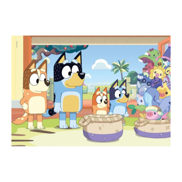 SUPER COLOR BLUEY PUZZLE 2X20