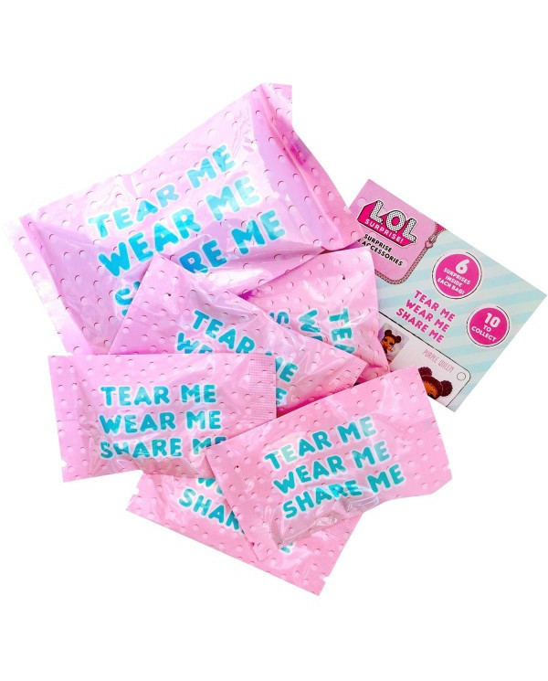 LOL SURPRISE BOLSA SURPRESA 6 ACESSÓRIOS CABELO