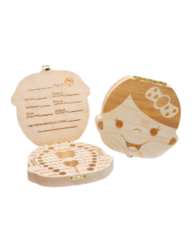 CAIXA PORTA DENTES MENINA ÂMBAR