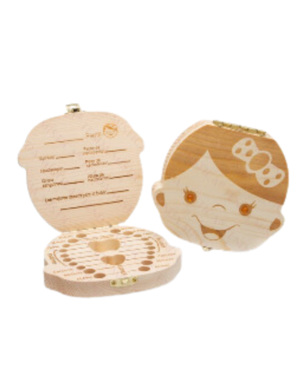 CAIXA PORTA DENTES MENINA ÂMBAR