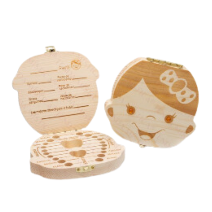 CAIXA PORTA DENTES MENINA ÂMBAR