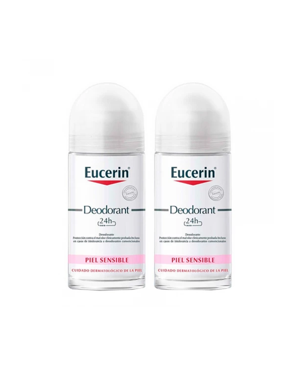 EUCERIN ROLL-ON DESODORIZANTE 24H 2X50ML -50% 2º UNIDADE