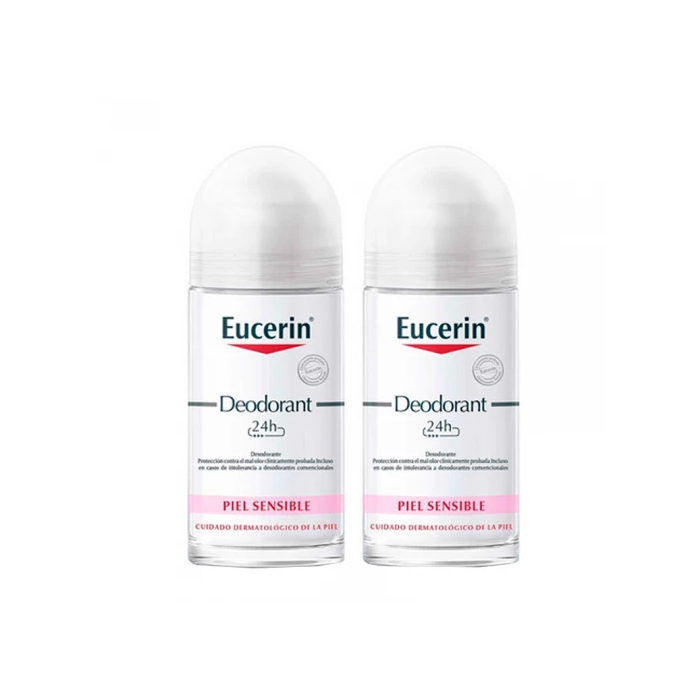 EUCERIN ROLL-ON DESODORIZANTE 24H 2X50ML -50% 2º UNIDADE