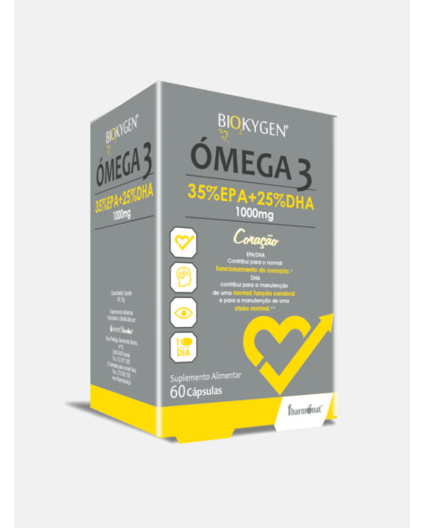 BIOKYGEN ÓMEGA 3 35%EPA/25%DHA 1000 MG 60 CÁPSULAS - FHARMONAT