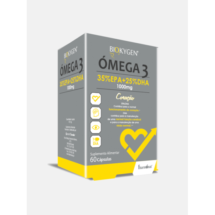 BIOKYGEN ÓMEGA 3 35%EPA/25%DHA 1000 MG 60 CÁPSULAS - FHARMONAT