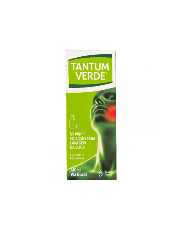 TANTUM VERDE 1.5 MG /ML SOLUÇÃO LAVAGEM DA BOCA 240 ML