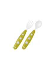 JUEGO DE CUBIERTOS NUK +8M VERDE