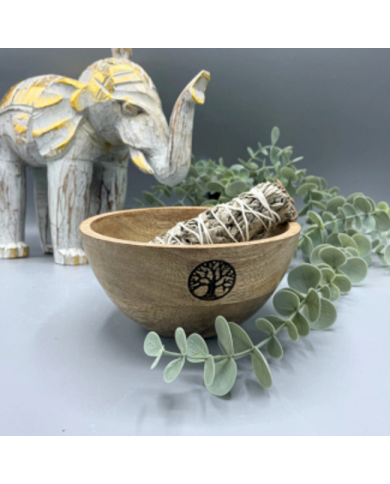 TAÇA MADEIRA RITUAIS ÁRVORE DA VIDA