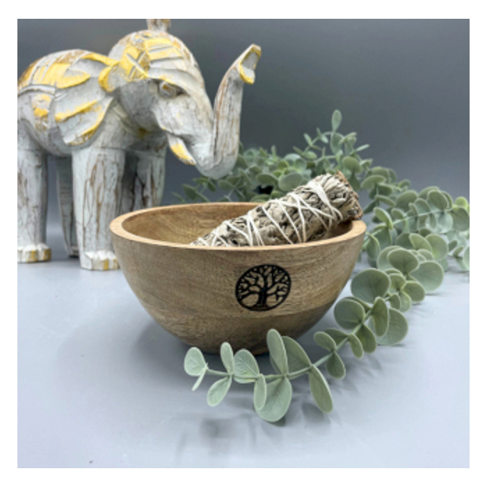 TAÇA MADEIRA RITUAIS ÁRVORE DA VIDA