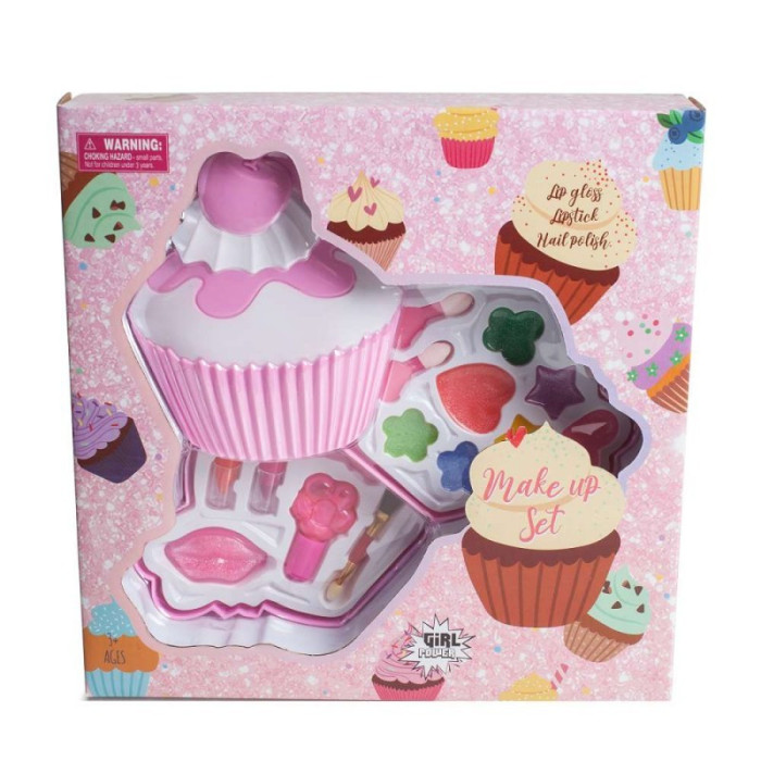 CONJUNTO MAQUILHAGEM CUPCAKE +3 ANOS
