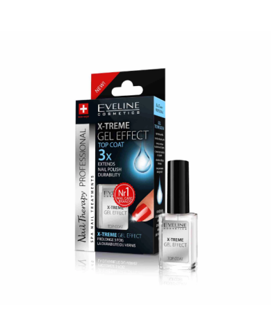 EVELINE NAIL THERAPY  TOP COAT EFEITO GEL 12 ML