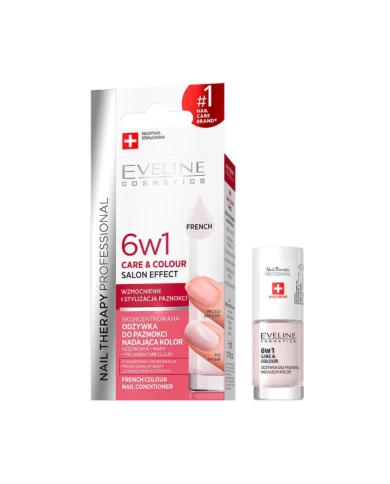 EVELINE TRATAMENTO UNHAS 6 EM 1 COM COR FRENCH 5 ML