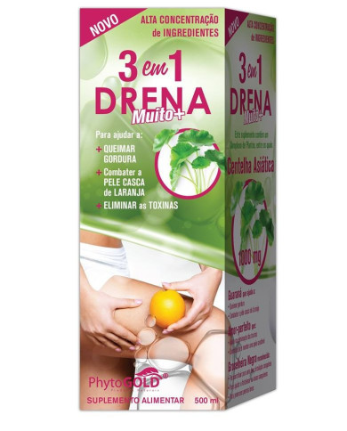 DRENA 3 em 1 – Drena + Q. Gorduras + Celulite