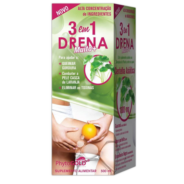DRENA 3 em 1 – Drena + Q. Gorduras + Celulite