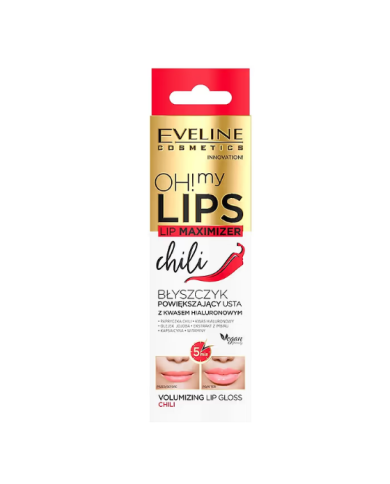 EVELINE OH MY LIPS MAXIMIZER GLOSS CHILI 4,5ML