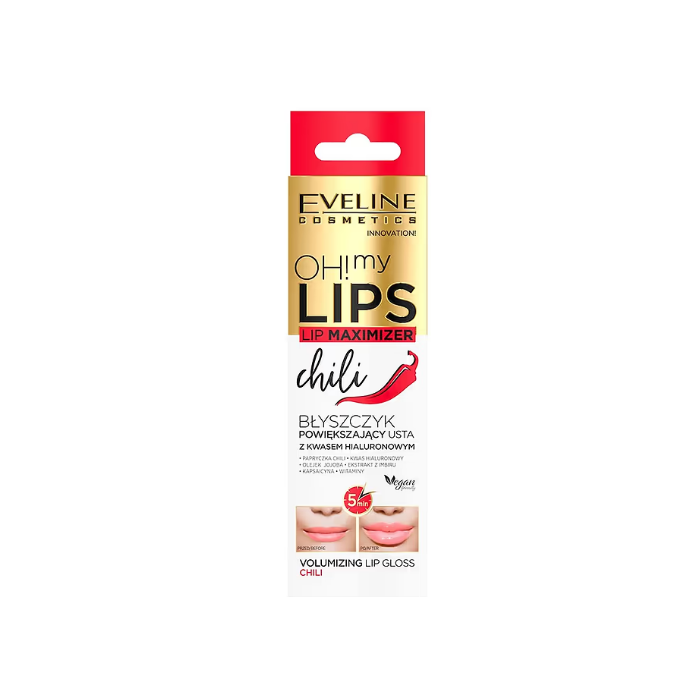 EVELINE OH MY LIPS MAXIMIZER GLOSS CHILI 4,5ML