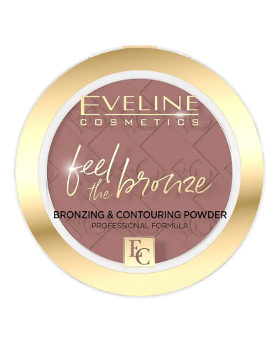 EVELINE FEEL THE BRONZE PÓ BRONZEADOR E CONTORNO 02 CHOCOLATE CAKE 4G