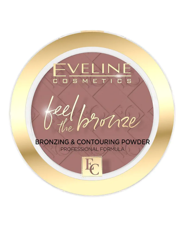 EVELINE FEEL THE BRONZE PÓ BRONZEADOR E CONTORNO 02 CHOCOLATE CAKE 4G