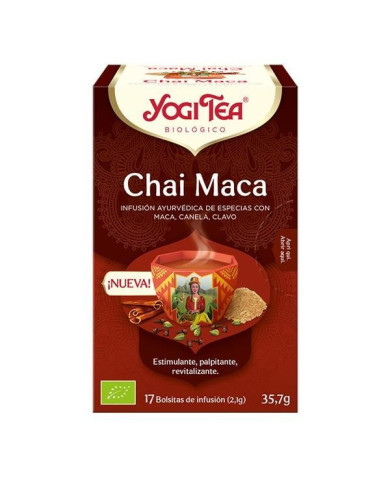 YOGI TEA CHAI MACA  CHÁ 17 SAQUETAS