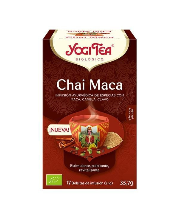 YOGI TEA CHAI MACA  CHÁ 17 SAQUETAS