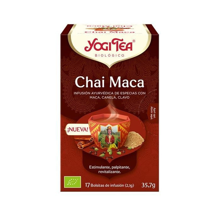 YOGI TEA CHAI MACA  CHÁ 17 SAQUETAS