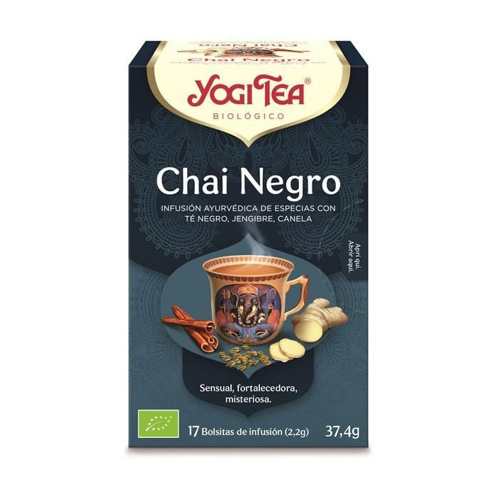 YOGI TEA CHAI NEGRO CHÁ 17 SAQUETAS