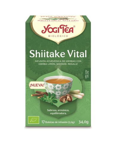 YOGI TEA CHÁ SHIITAKE VITAL 17 SAQUETAS