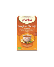 YOGI TEA CHÁ GENGIBRE, LARANJA E BAUNILHA 17 SAQUETAS