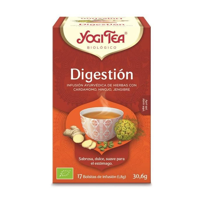 YOGI TEA  CHÁ  DIGESTÃO 17 SAQUETAS