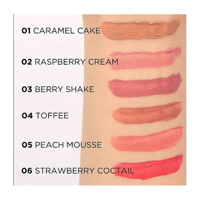 EVELINE VARIÉTÉ SATIN BATOM LÍQUIDO MATE NR 03 BERRY SHAKE 4.5ML