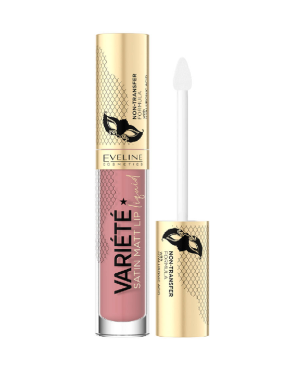 EVELINE VARIÉTÉ SATIN BATOM LÍQUIDO MATE NR 02 4.5ML