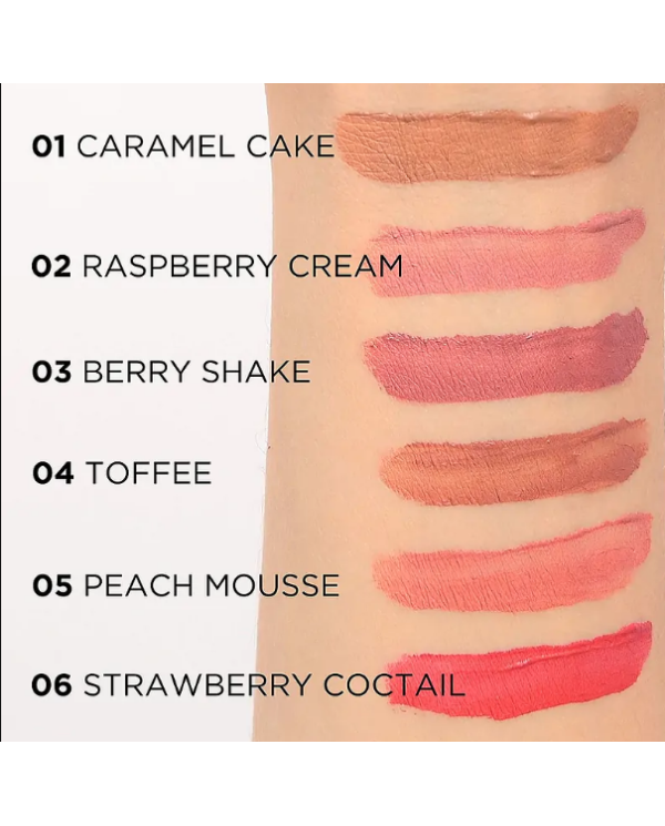 EVELINE VARIÉTÉ SATIN BATOM LÍQUIDO MATE NR 06 STRAWBERRY COCKTAIL 4.5ML