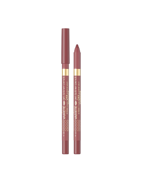 EVELINE VARIÉTÉ LÁPIS LÁBIOS MATE WATERPROOF NR 3 DUSTY ROSE