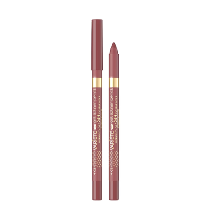 EVELINE VARIÉTÉ LÁPIS LÁBIOS MATE WATERPROOF NR 3 DUSTY ROSE