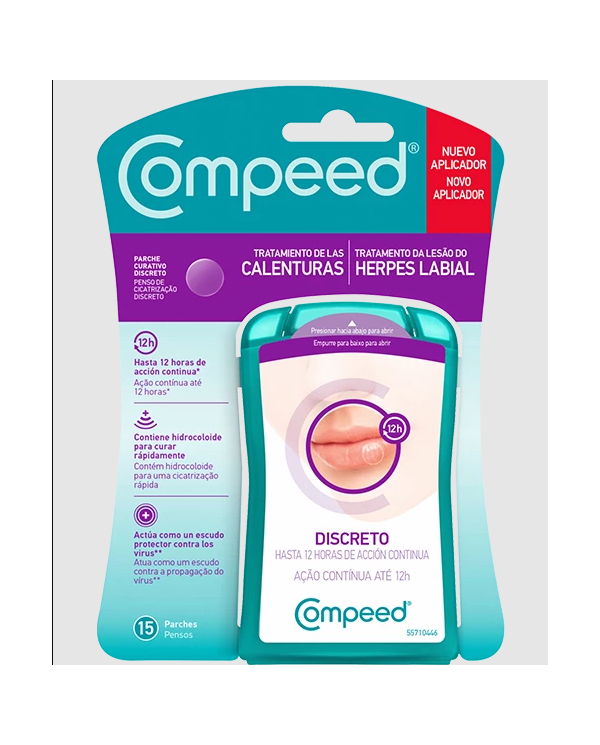 COMPEED PENSOS DISCRETOS HERPES LABIAL 15 UNIDADES