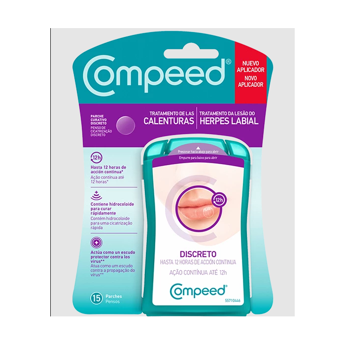 COMPEED PENSOS DISCRETOS HERPES LABIAL 15 UNIDADES