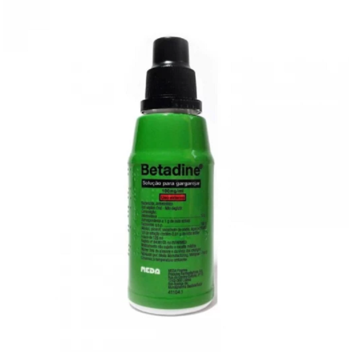 BETADINE SOLUÇÃO PARA GARGAREJAR 100MG/ML 125 ML