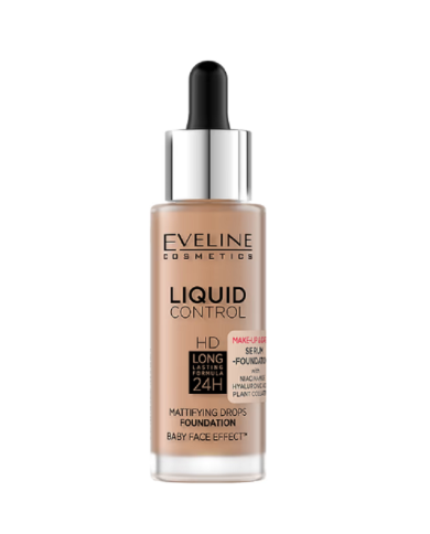 EVELINE LIQUID CONTROL BASE SÉRUM NR 60 SUNNY BEIGE 32 ML